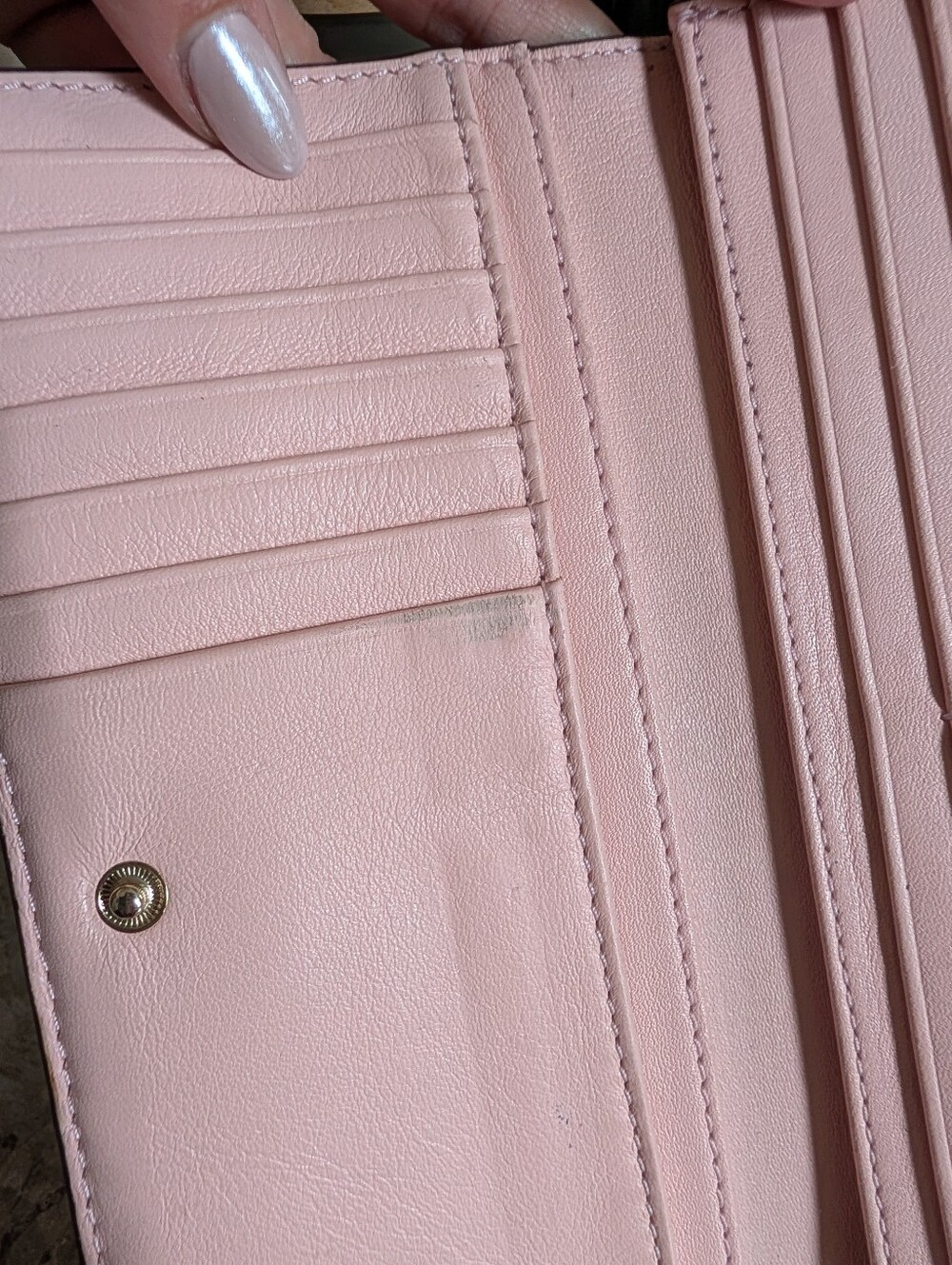 Tory Burch Cream Wallet with Pink and Peach Floral Motif - Picture 9 of 9